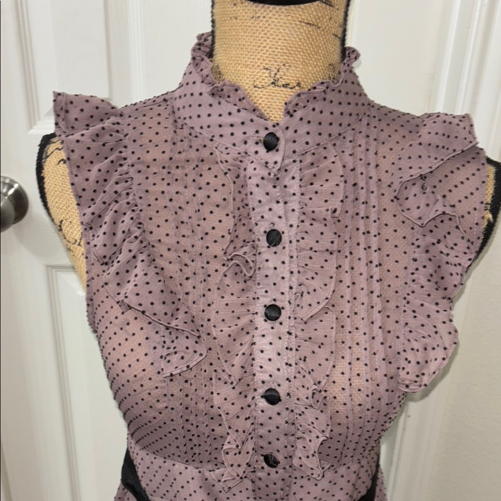 Purple Ruffled Midi Sundress - Picture 7 of 11